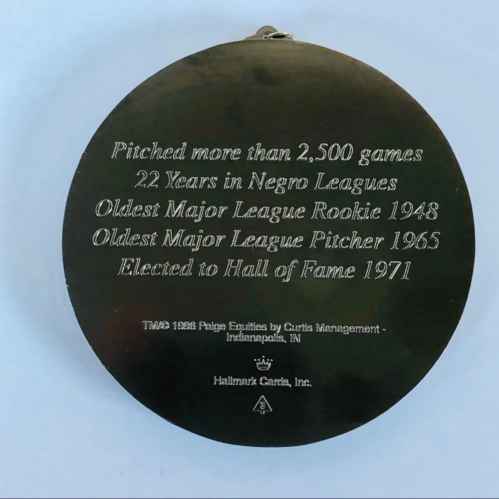 1996 Hallmark Satchel Paige Ornament